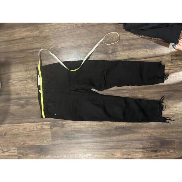 Rag and Bone black stretch distressed hem slim jeans size 31 - Picture 3 of 6